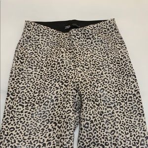 Zara cheetah pants